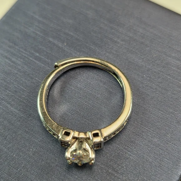 Sterling Silver Moissanite Ring